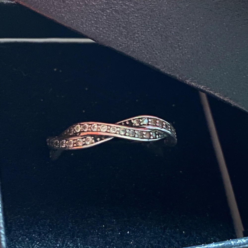 Sterling Silver Twisted, Infinity Stackable Ring,… - image 2